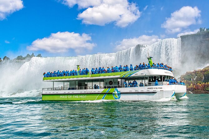 Niagara Falls USA: Maid of the Mist & Cave Adventure - Bridal Veil Falls from below