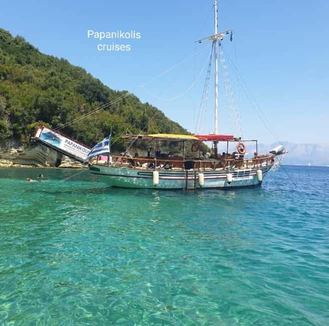 Nidri: Papanikolis Cave, Meganisi, Lakka Beach & Scorpios - Key points at a glance