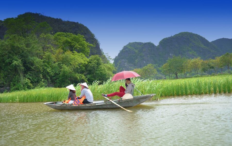 Ninh Binh Daily: Hoa Lu, Mua Cave, Tam Coc, Bike & Swimming - Tea, fruit, and a possible sunset swim