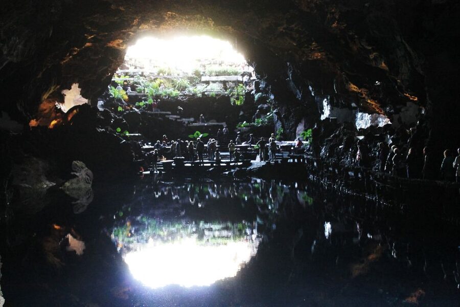 North Lanzarote: Cave, Jameos del Agua, and Viewpoint - Jameos del Agua and its underground lagoon