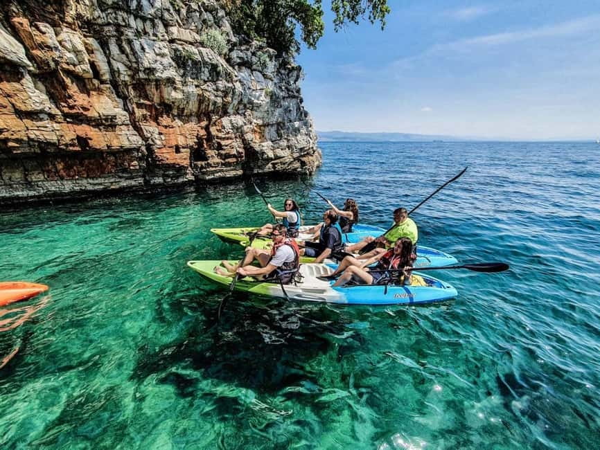 Opatija: Cliffs and caves kayak adventure - From Slatina Beach to the Opatija coastline