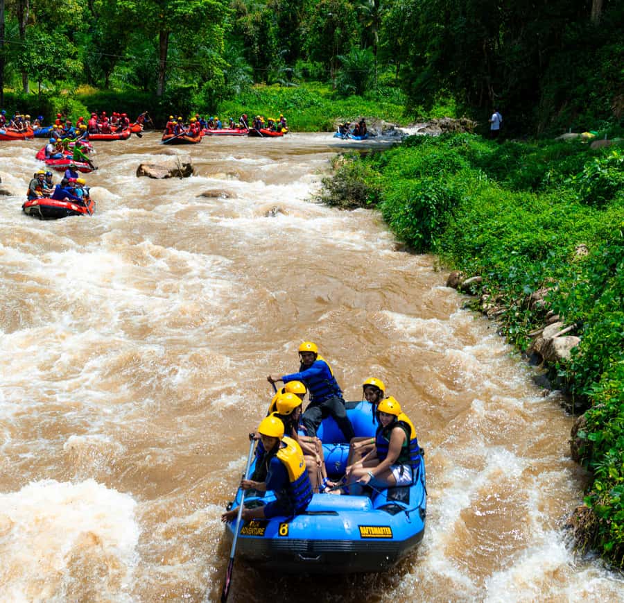 Pa Tong: Rainforest Day Trip with Cave, Rafting, ATV & Lunch - A short zipline, not a major aerial course