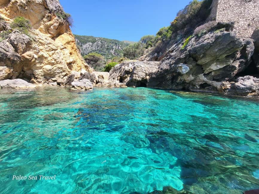 Paleokastritsa: Kasteli, Blue Caves, & Limni Beach Boat Trip - Seeing Nausika, Blue Eye, and St. Nicolas Caves