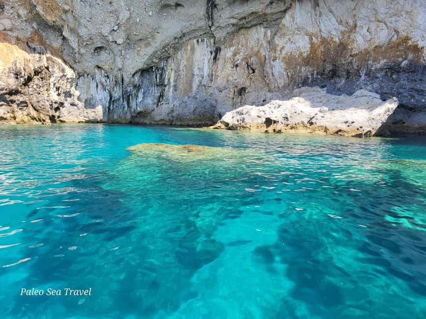 Paleokastritsa: Kasteli, Blue Caves, & Limni Beach Boat Trip - Finishing at Agios Spiridon Beach