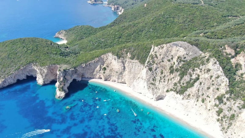 Paleokastritsa: Paradise, Yali Beach & Blue Caves Boat Tour - Three Sea Caves Along the Western Coast