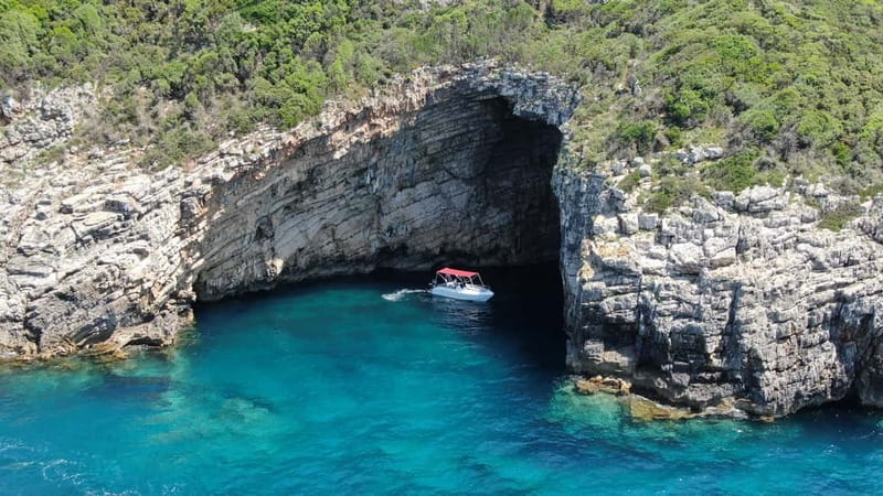 Paleokastritsa: Paradise, Yali Beach & Blue Caves Boat Tour - The Third Cave and the Coastline Between Stops