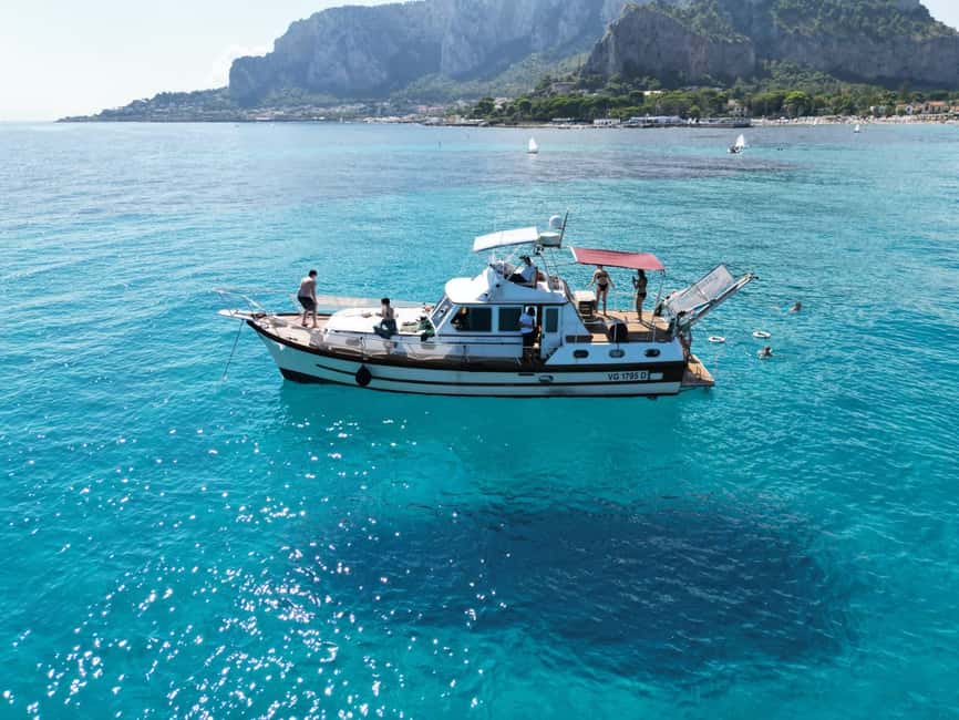 Palermo: Boat Tour With Aperitif Snorkeling And Cave Tour - Palermo from the sea, with swimming built in