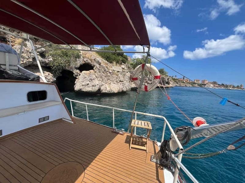 Palermo: Boat Tour With Aperitif Snorkeling And Cave Tour - Mondello Bay gives the tour its first real swim