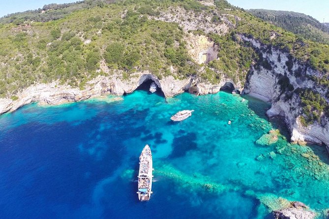 Paxos Antipaxos Blue Caves (Lakka Village) from Corfu - Seeing Corfu Old Town from the water