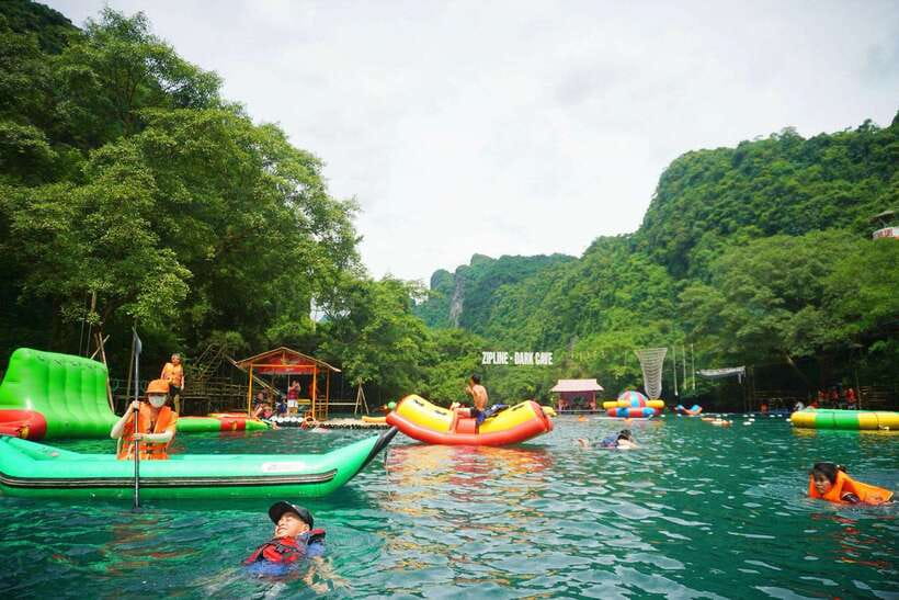 Phong Nha: Zipline Dark Cave & Paradise Cave Exploration - What the Dark Cave zipline and mud bath feel like
