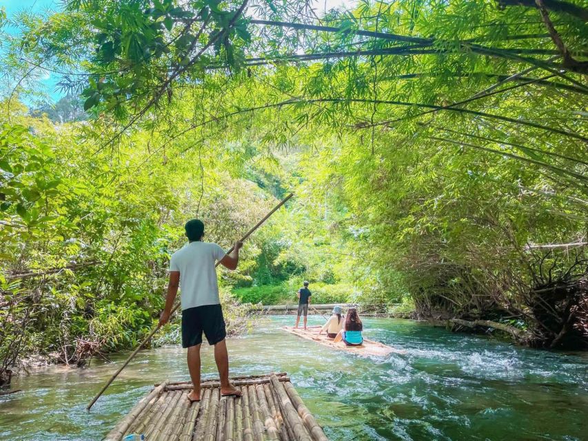 Phuket: Bamboo Rafting, Monkey Cave, and ATV Option - Bamboo rafting through quiet waterways