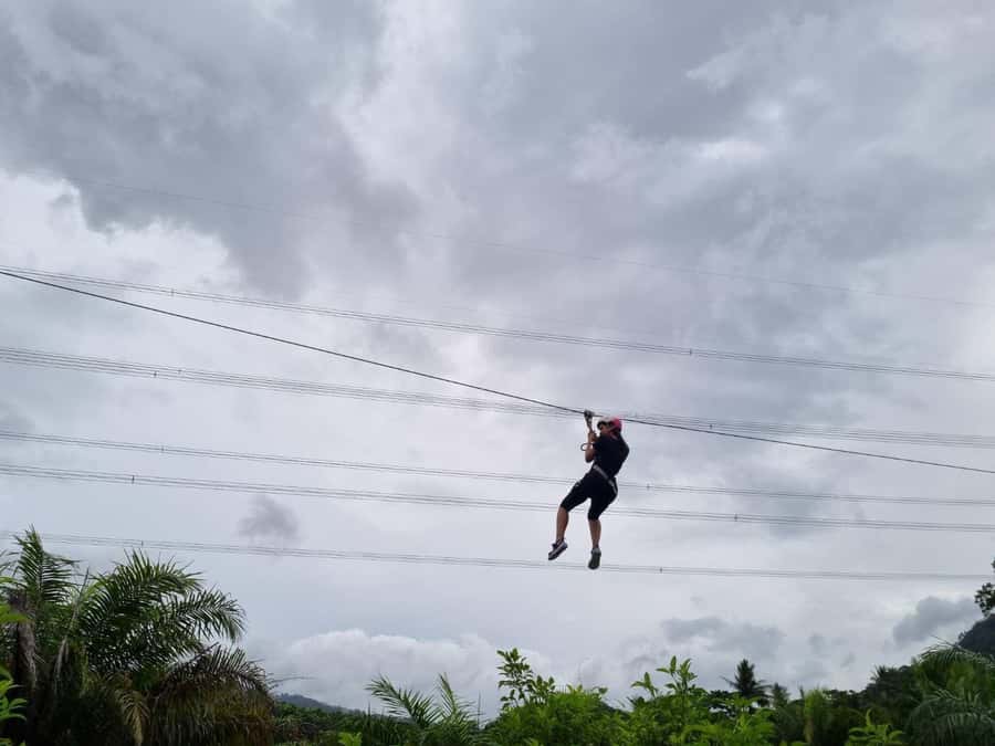 Phuket: Monkey Cave, Water Rafting, Zipline with ATV Option - The zipline: fun, but keep expectations modest