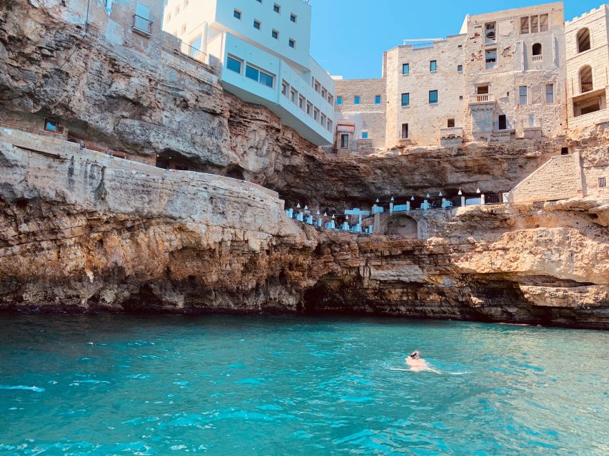 Polignano a Mare: Cave Boat Tour with Aperitif - Lama Monachile Beach from offshore