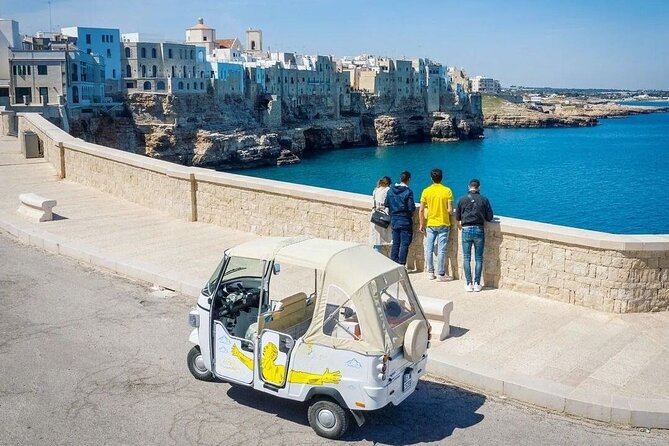 Polignano Coast with Private Tuk Tuk Tour and View of the Caves - Coastline, caves, and the old village above the sea