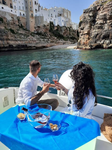 Polignano's coast and caves: a boat tour with drinks, swimming, music, and fun - How much value do you get for $41?