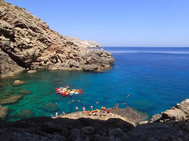 Pollença: Kayak Discovery – Snorkeling and Caves - Snorkeling in clear water
