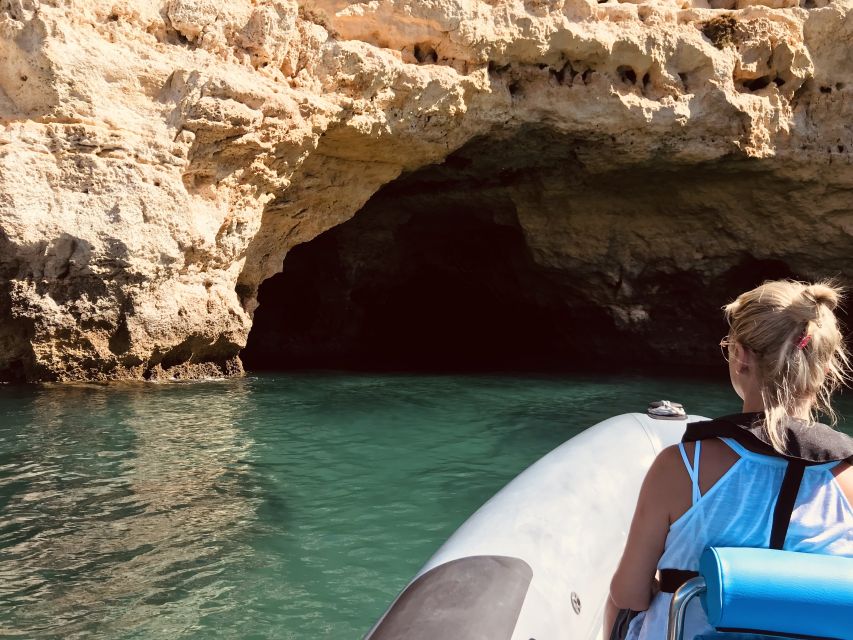Portimão: Benagil Cave, Marinha Beach Speedboat Tour - Carvoeiro, Marinha Beach, and the sea swim