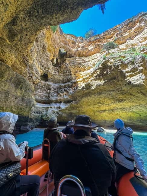 Portimão: Benagil Caves and Coastline Boat Tour - Looking into the Algar of Benagil