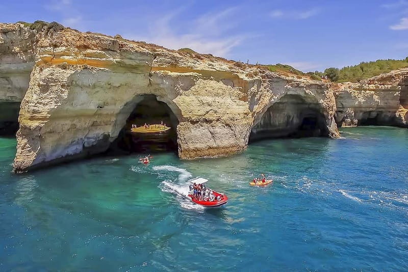 Portimão: Benagil Caves Speed Boat Tour with Sunset Option - Entering the Benagil Sea Cave
