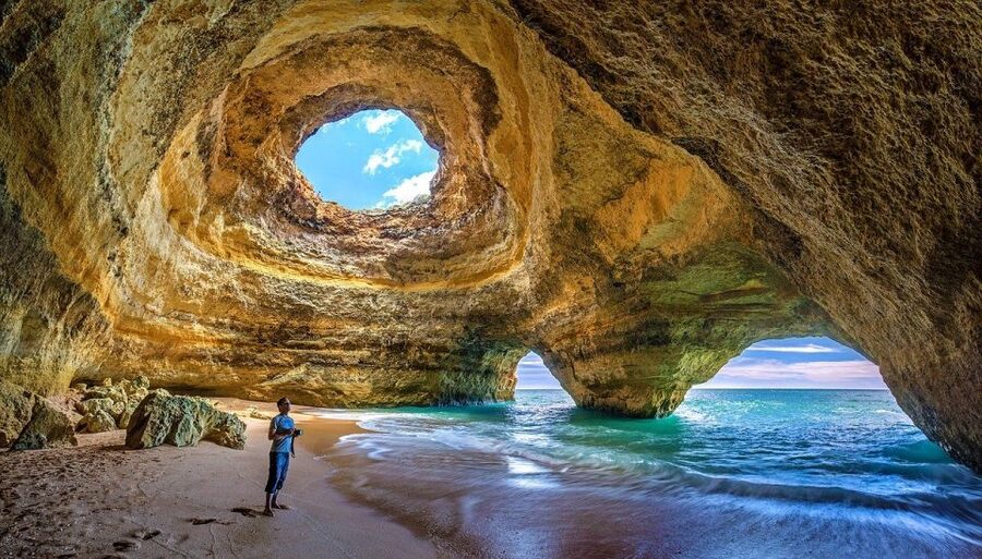 Portimao: Boat trip to the Benagil Cave - Benagil Beach offers the chance to get in the water