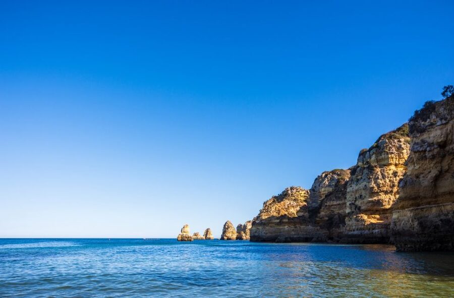 Portimão: Carvalho & Marinha Beach, Benagil Cave Boat Tour - Praia da Marinha, the grand finish