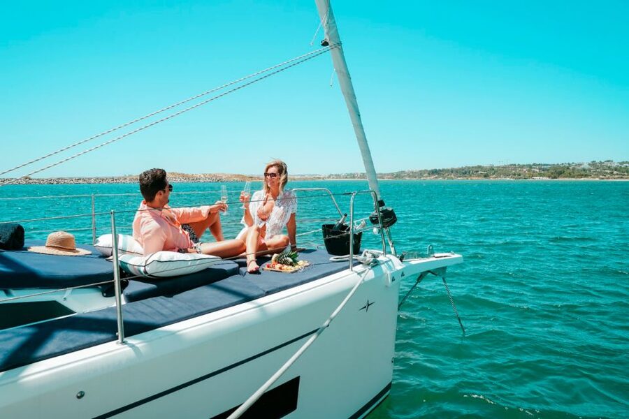 Portimao: Half-Day Sailing Yacht Cruise to the Benagil Caves - Golden cliffs, beaches, and rock formations