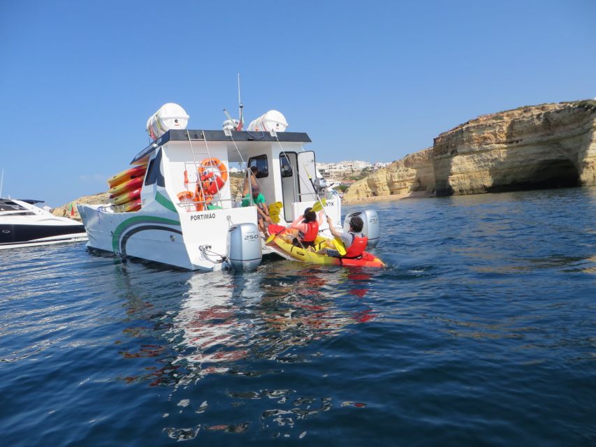 Portimão: Kayak Tour of Benagil Caves - A swim near Praia da Marinha