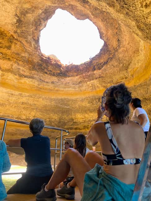 Portimao: SUNSET Benagil Caves Tour | Eco Catamaran - Portimão Marina sets the tone