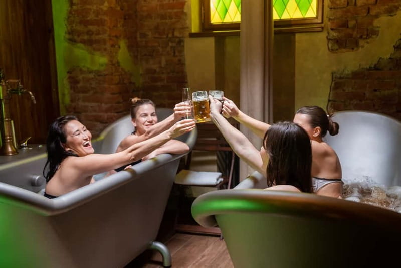 Prague: Beer and Wine Spa Bath with Salt Cave Experience - Key points before you book