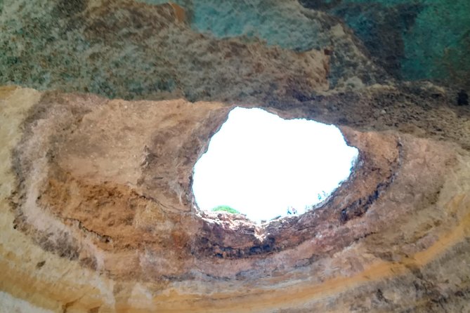Private Algarve: Benagil Caves, Lagos Cliffs & Hidden Beaches - Algar Seco opens with carved cliffs and sea windows