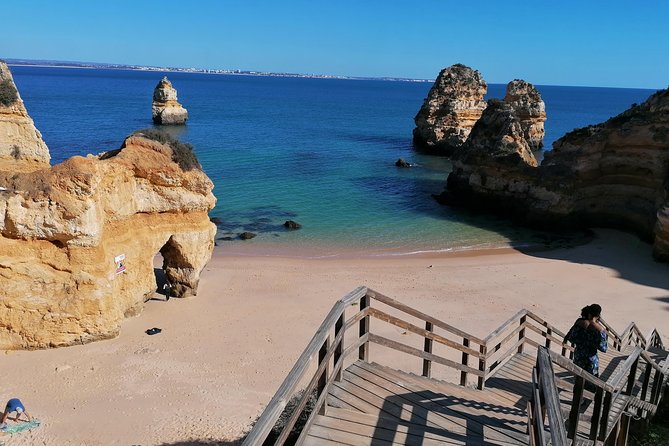 Private Algarve: Benagil Caves, Lagos Cliffs & Hidden Beaches - Praia do Camilo rewards the fit and flexible