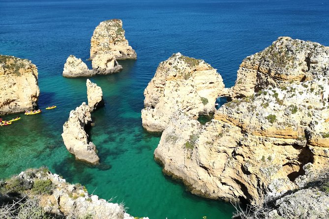 Private Algarve: Benagil Caves, Lagos Cliffs & Hidden Beaches - Praia da Marinha brings the classic beach view