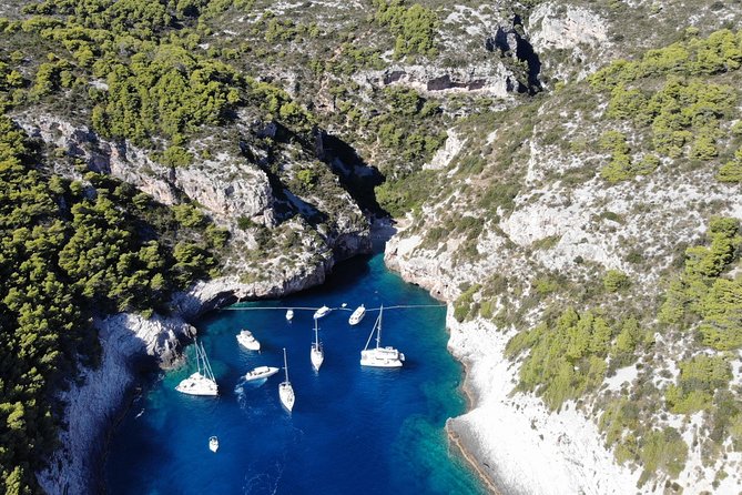 Private Blue cave, Mamma Mia and Hvar, 5 islands tour from Split - Stiniva Cove, reached from the water