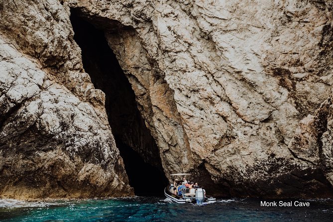 Private Blue cave, Mamma Mia and Hvar, 5 islands tour from Trogir - Vis, Monk Seal Cave, and Komiža