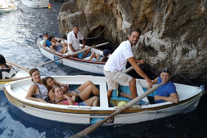 Private Capri Island and Blue Grotto Day Tour from Naples or Sorrento - Entering the Blue Grotto before the crowds build