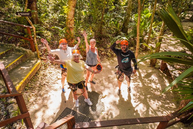 Private Jungle Adventure tour: Zipline + Rappel + Cenote - The zipline brings the first rush