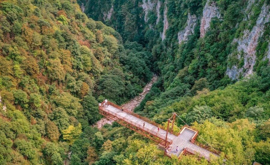 Prometheus Cave, Martvili & Okatse Canyon from Kutaisi - Okatse Canyon above the Dadiani forest