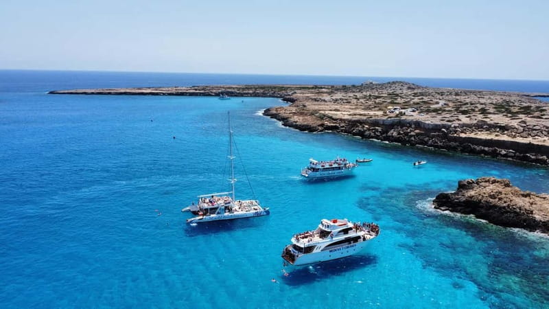 Protaras: Medusa Chill-Out Cruise to Blue Lagoon & Sea Caves - Lunch, drinks, and the onboard routine
