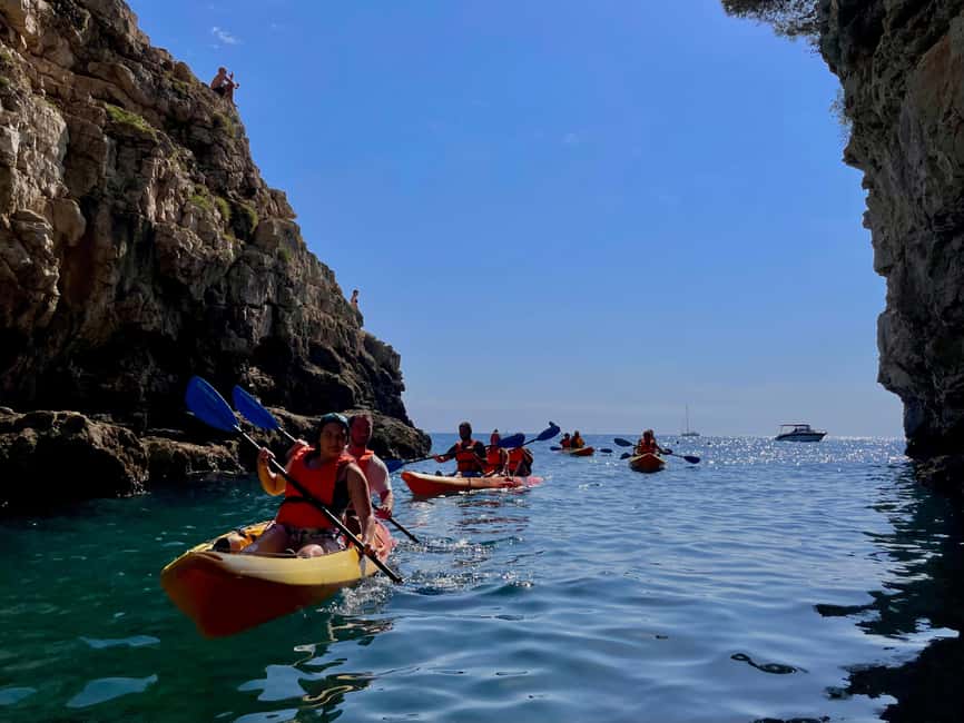 Pula: Cave, Canyon and Island Kayak Tour Snorkel&Explore - Paddling toward Pula Canyon