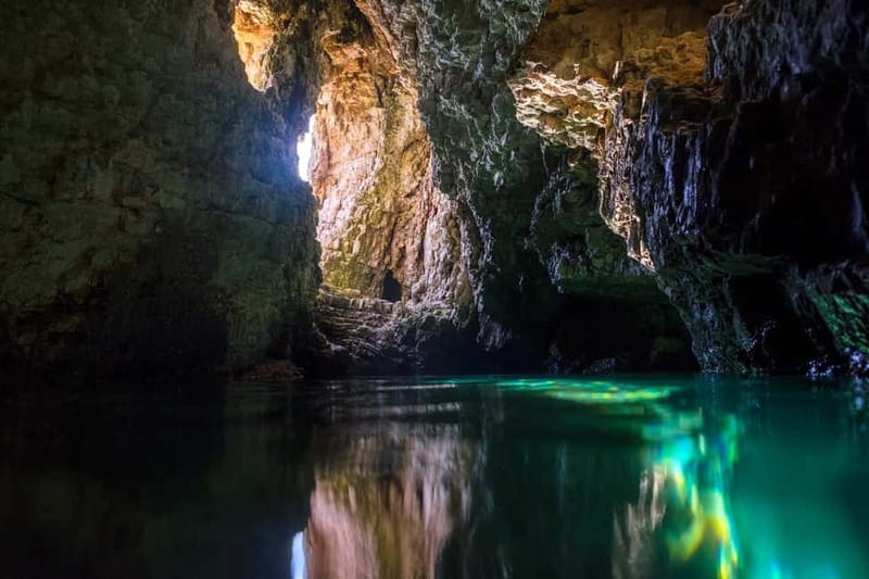Pula: Cave Kayak, Snorkeling, Cliff Jumping All-in-one Tour - Cliff jumping, with a sensible escape route