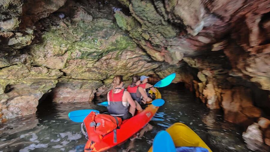 Pula: Cave Kayak Tour, Snorkeling and Island Jumping - Guide support and group comfort