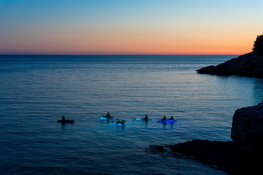 Pula:Sunset Tour By Clear Kayak,Cave,Swim & Cliff Jumping - The Blue Cave stop, with the important limitation