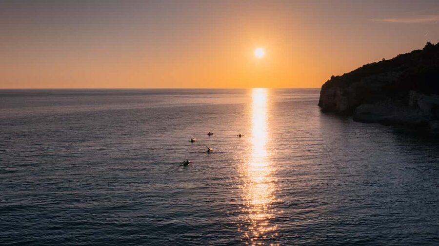 Pula:Sunset Tour By Clear Kayak,Cave,Swim & Cliff Jumping - WWII forts and bunkers along the coast