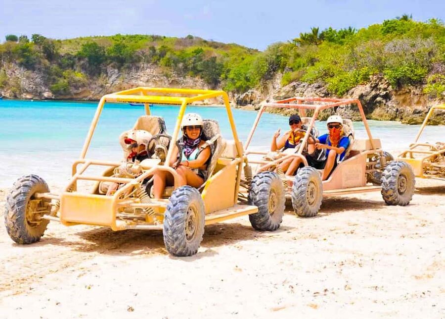 Punta Cana: Extreme Buggy Tour with River Cave & Macao Beach - Macao Beach brings the blue-water payoff