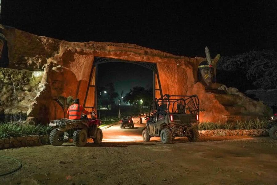 Punta Cana: Sunset Buggy Tour With Cave Swim and Dance Show - The cenote swim by torchlight