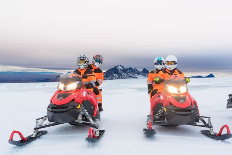 Reykjavík: Langjökull Glacier Snowmobile Tour with Ice Cave - From Reykjavík to Skjól Basecamp