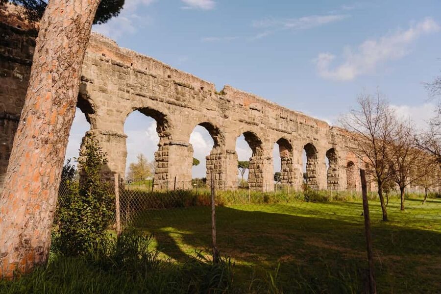 Rome: Appian Way, Aqueducts, and Catacombs Tour - The aqueducts at Parco degli Acquedotti