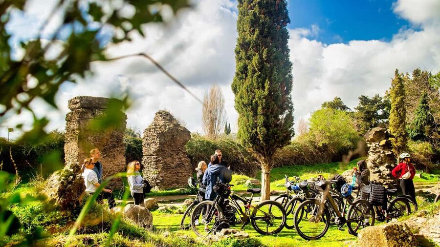 Rome: Appian Way Aqueducts Bike Tour (UPG Catacombs & Lunch) - Starting near the Colosseum