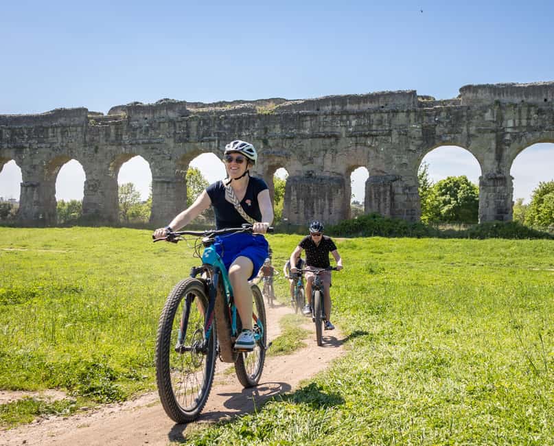 Rome: Appian Way & Aqueducts E-Bike Tour (Catacombs & Food) - The Appian Way and the ruins of Maxentius