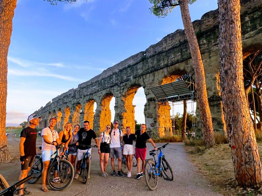 Rome: Appian Way & Catacomb Sunset E-bike Tour with Aperitif - Leaving Circus Maximus for Porta San Sebastiano